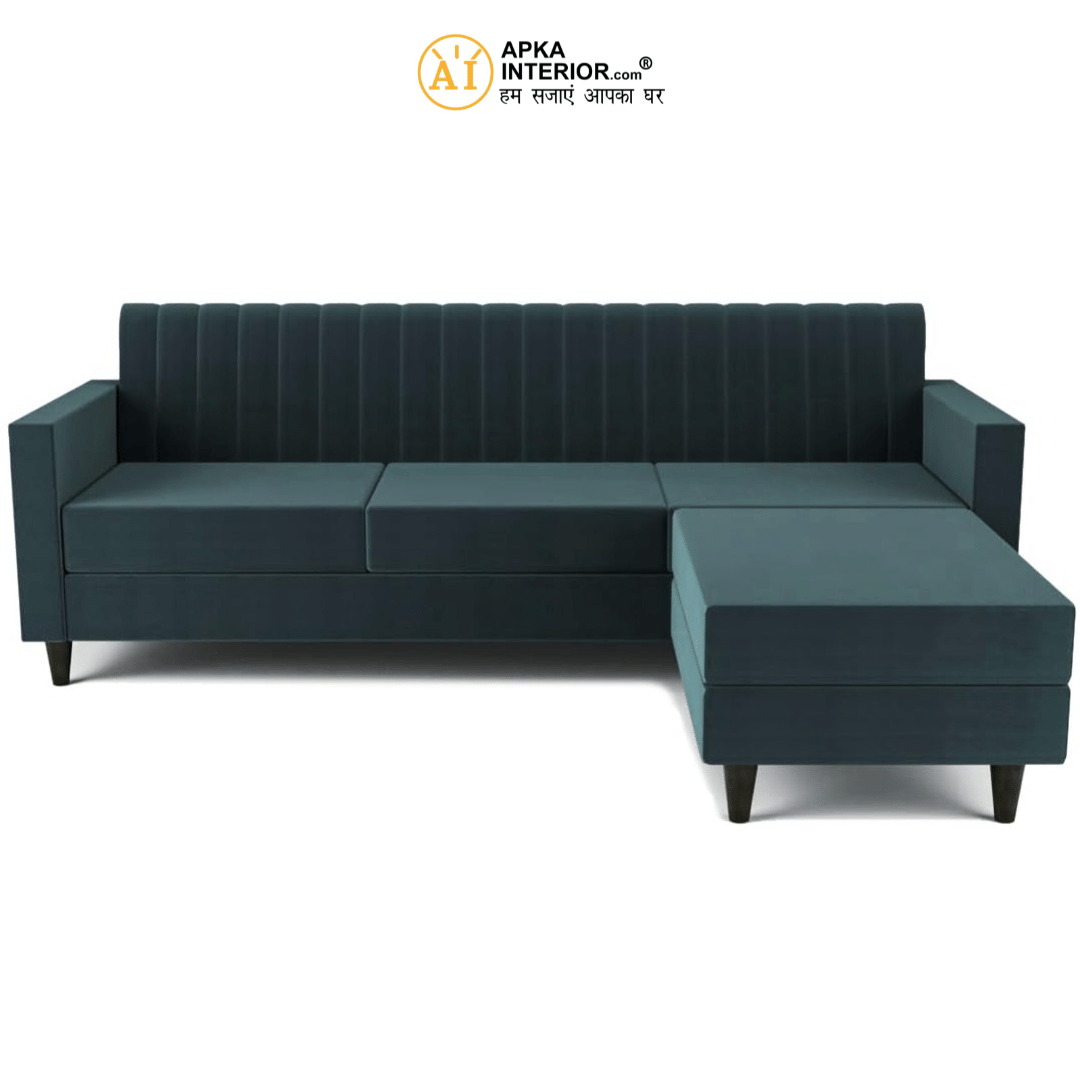 Budget-Friendly L-Shaped Sofa Set - rear_view