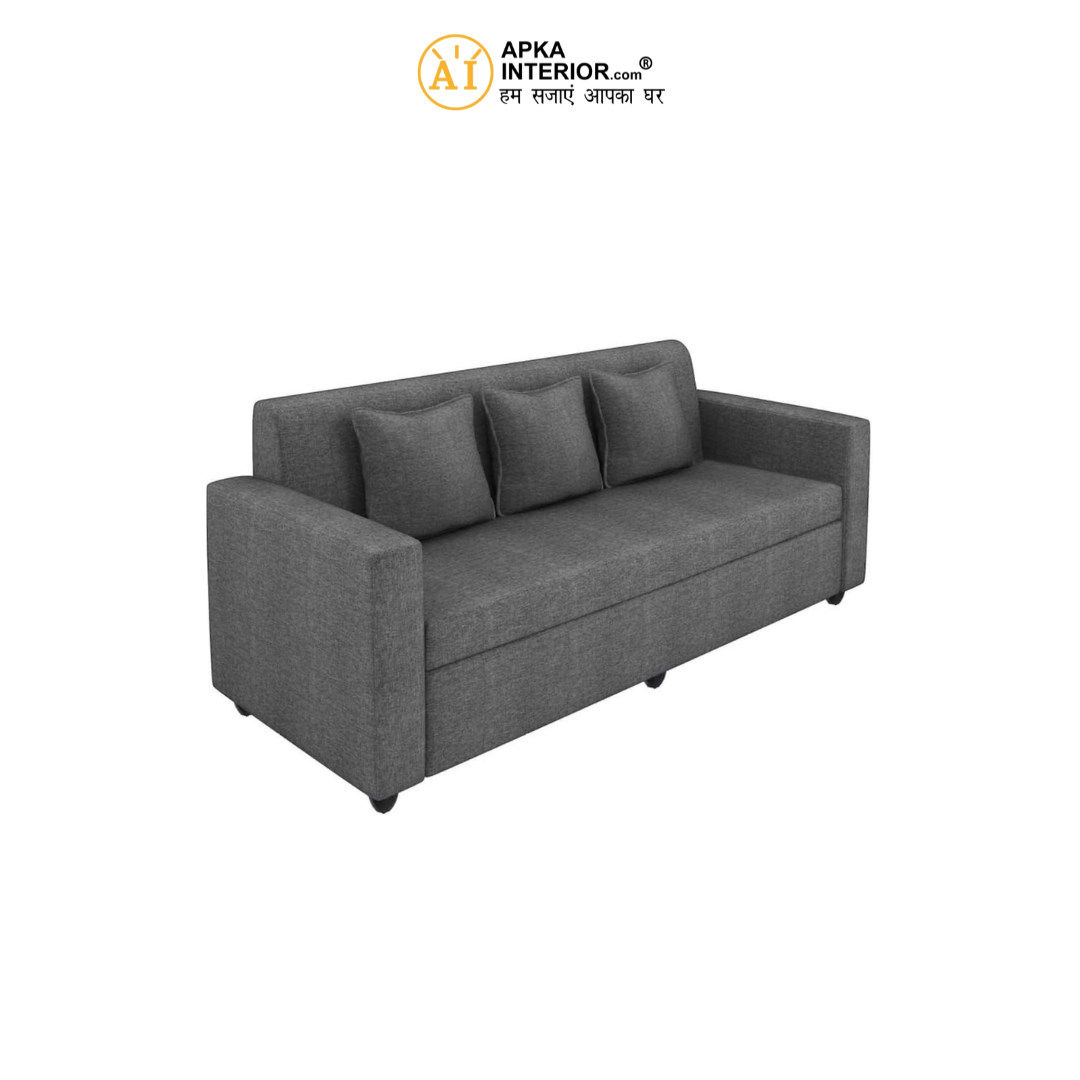 Budget-Friendly Living Room Sofa Set – 5 Seater - rear_view