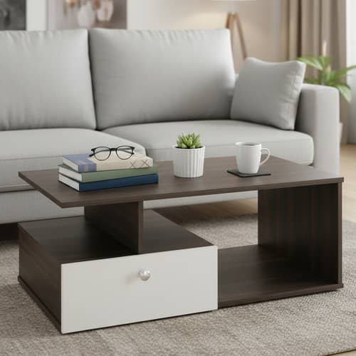 Marin wooden Rectangular coffee Table