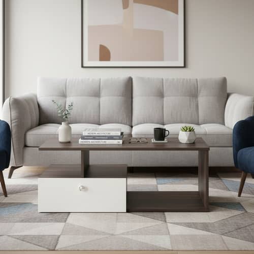 Marin wooden Rectangular coffee Table