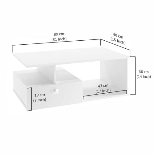 Marin wooden Rectangular coffee Table