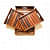 N&C Nice Collection Wooden Serving Tray (Brown) - Set of 3 - photo