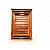 N&C Nice Collection Wooden Serving Tray (Brown) - Set of 3 - top_view