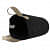 OON Storage Basket/Bin/Box/Organiser Multipurpose Cylindrical with Handle Black Felt - top_view