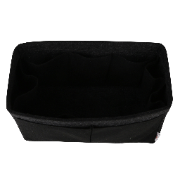 Home Utility Multi Compartment Black Felt - rear_view