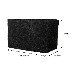 Home Utility Multi Compartment Black Felt - right_view