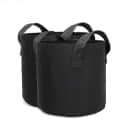 Grow Bags with Strap Handles  8" x 8" Heavy Duty Thickened Nonwoven Fabric Pots Set of 2 - photo
