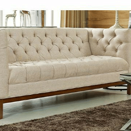 Angela Modern Upholstered Sofa - front_view