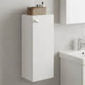 Marbin Modern Engineered Wood Bathroom Storage Cabinet with Door (White) - photo