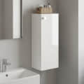 Marbin Modern Engineered Wood Bathroom Storage Cabinet with Door (White) - right_view