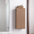 Marbin Modern Engineered Wood Bathroom Storage Cabinet with Door (Exotic Teak) - photo