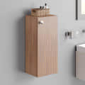 Marbin Modern Engineered Wood Bathroom Storage Cabinet with Door (Exotic Teak) - top_view