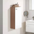 Marbin Modern Engineered Wood Bathroom Storage Cabinet with Door (Exotic Teak & White) - photo