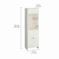 Shivika Engineered Wood Pooja Mandir for Home (White) - rear_view