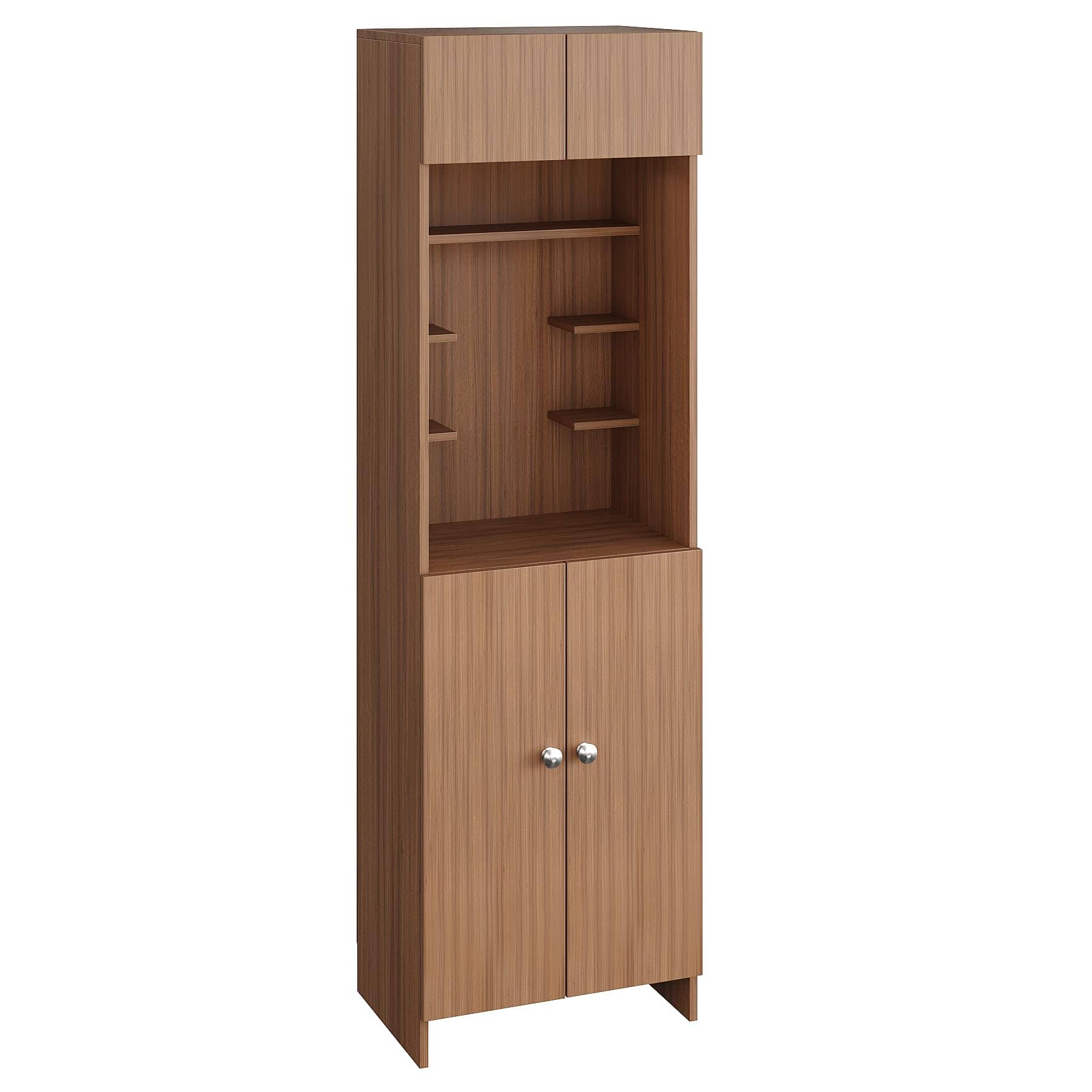 Shivika Engineered Wood Pooja Mandir for Home (Exotic Teak)
