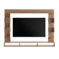 Cabiar Wall Mount TV Unit with Storage Shelves for up to 55 Inch Media Console Cabinet Exotic Teak - right_view
