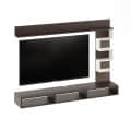 Dettlet Engineered Wood Wall-Mount TV Unit with Display Shelves (Wenge & White) - right_view
