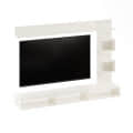 Elite Engineered Wood Wall Mount TV Unit with Display Shelves in Exotic Teak & White - right_view