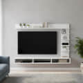 Eplus Engineered Wood Wall Mount TV Unit (Ideal for 50-55 Inch) (D.I.Y) (White) - front_view