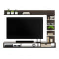 Eplus Engineered Wood Wall Mount TV Unit (Ideal for 50-55 Inch) (D.I.Y) (Wenge & White) - top_view