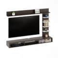 Eplus Engineered Wood Wall Mount TV Unit (Ideal for 50-55 Inch) (D.I.Y) (Wenge & White) - left_view