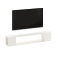Ether Modern Wall Mounted TV Unit with Floating Shelf (White) - right_view