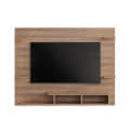 Harrison Wall Mount TV Cabinet with Back Panel, Set Top Box Stand & Display Shelves (Exotic Teak) - right_view