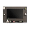 Harrison Wall Mount TV Cabinet with Back Panel, Set Top Box Stand & Display Shelves (Wenge & White) - right_view