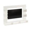 Steven Wall Mount TV Unit with Storage Shelves | White - left_view