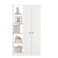 Elora Wardrobe for Kids Clothes/Toys/Books (White) - front_view