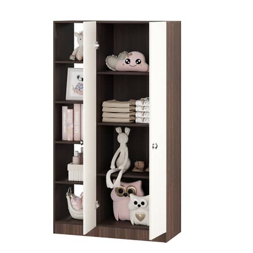Elora Wardrobe for Kids (Wenge & White)
