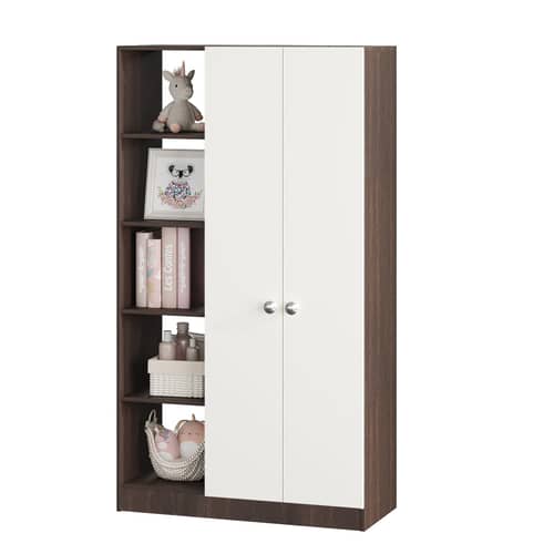 Elora Wardrobe for Kids (Wenge & White)