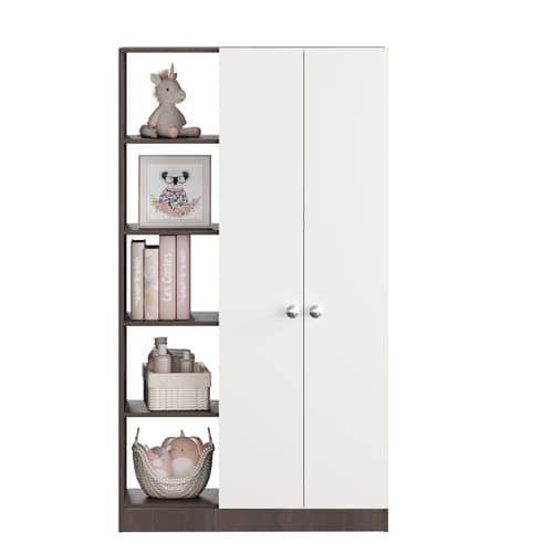 Elora Wardrobe for Kids (Wenge & White)
