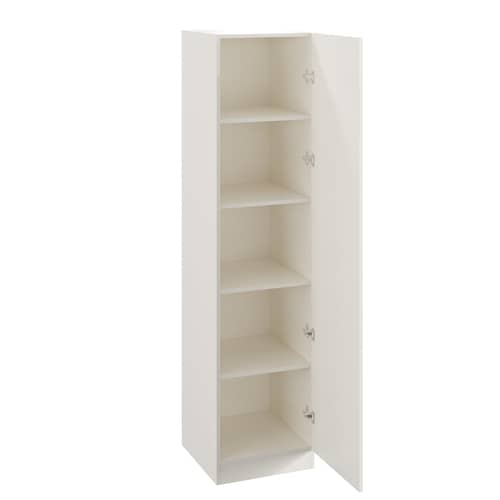 Fanciable Engineered Wood 1 Door Wardrobe Almirah for Clothes | White