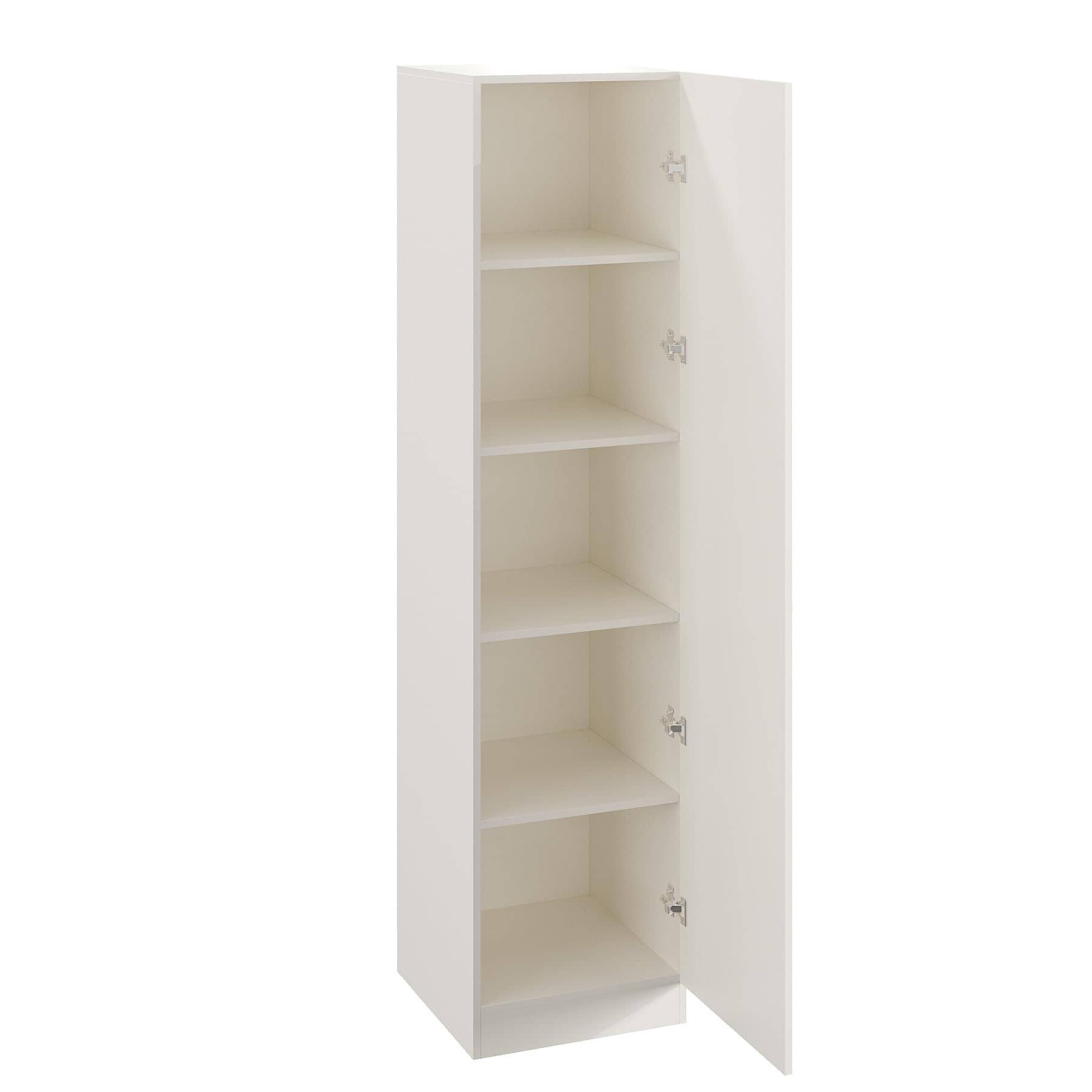 Fanciable Engineered Wood 1 Door Wardrobe Almirah for Clothes | White
