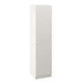 Fanciable Engineered Wood 1 Door Wardrobe Almirah for Clothes | White - right_view