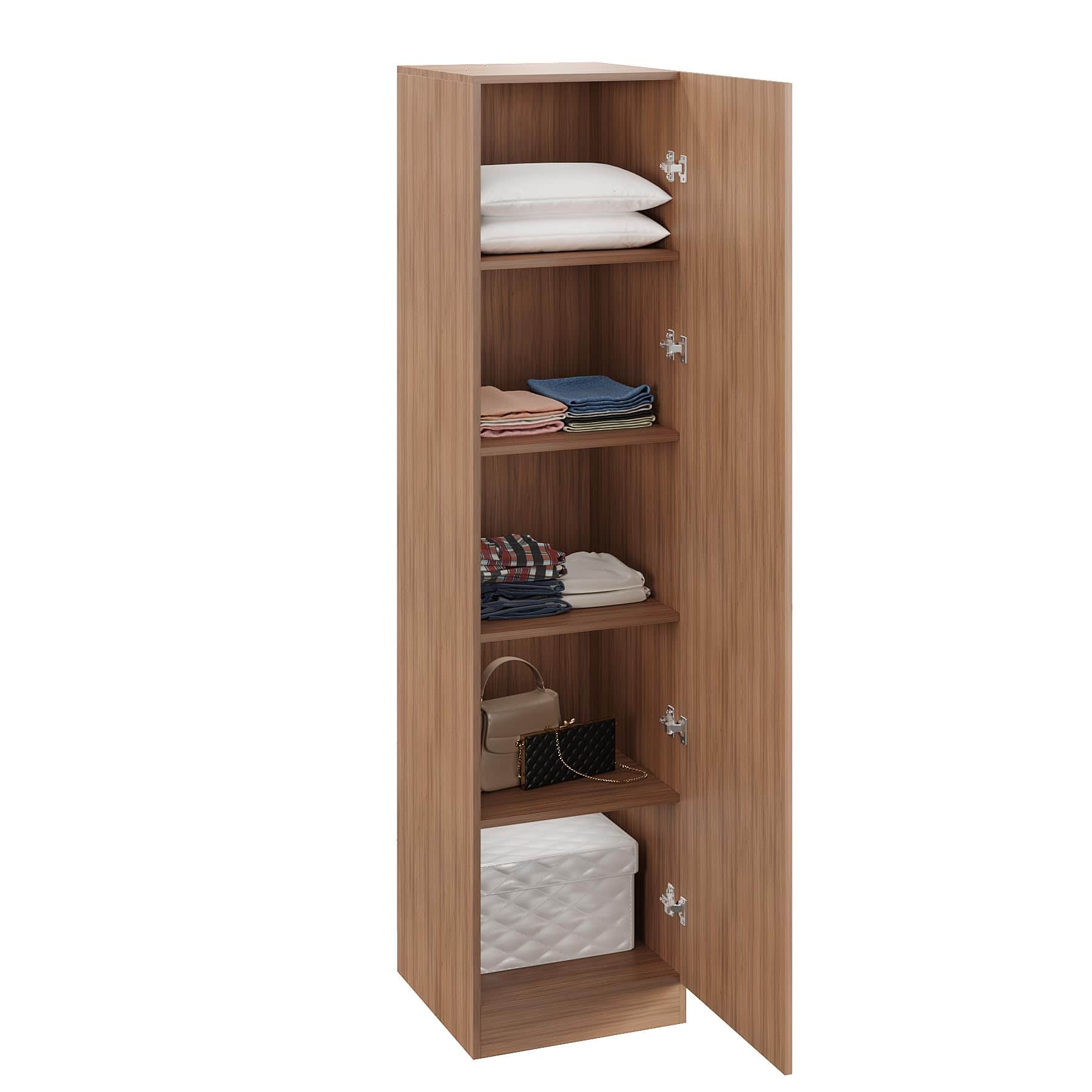 Fanciable Engineering Wood Wardrobe Almirah for Clothes with 1 Door (Exotic Teak) - top_view