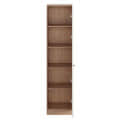 Fanciable Engineering Wood Wardrobe Almirah for Clothes with 1 Door (Exotic Teak & White) - right_view