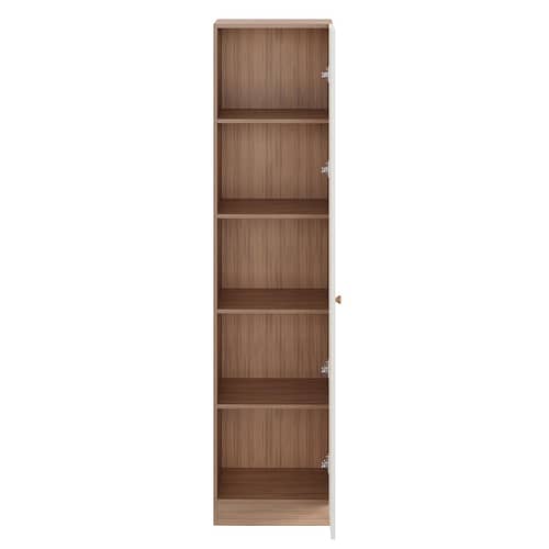 Fanciable Engineering Wood Wardrobe Almirah for Clothes with 1 Door (Exotic Teak & White)