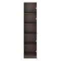 Fanciable Engineering Wood Wardrobe Almirah for Clothes with 1 Door | (Wenge & White) - left_view