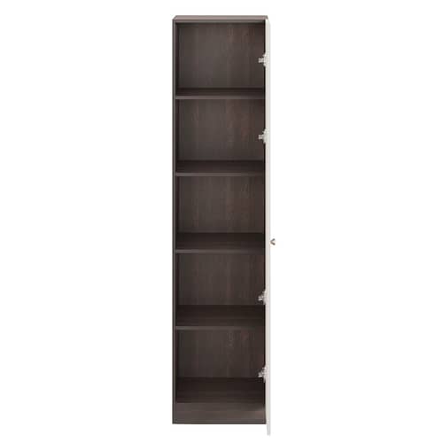 Fanciable Engineering Wood Wardrobe Almirah for Clothes with 1 Door | (Wenge & White)