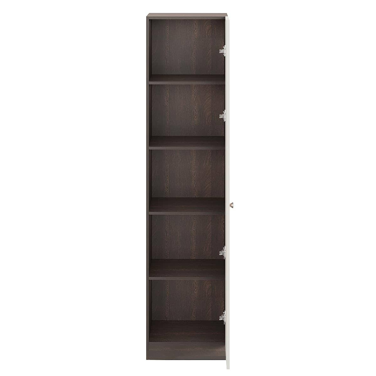 Fanciable Engineering Wood Wardrobe Almirah for Clothes with 1 Door | (Wenge & White)
