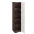 Fanciable Engineering Wood Wardrobe Almirah for Clothes with 1 Door | (Wenge & White) - right_view