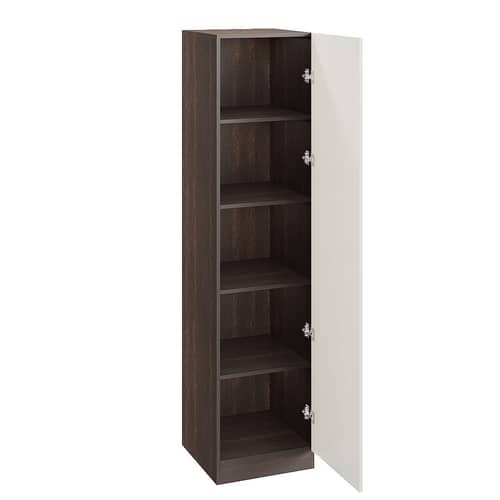 Fanciable Engineering Wood Wardrobe Almirah for Clothes with 1 Door | (Wenge & White)