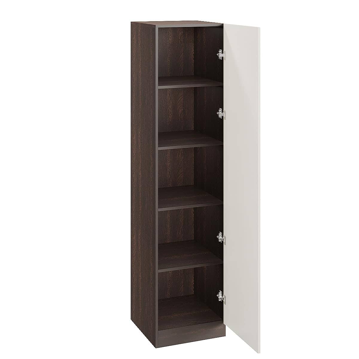 Fanciable Engineering Wood Wardrobe Almirah for Clothes with 1 Door | (Wenge & White)