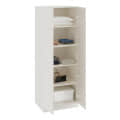 Fanciable Engineering Wood 2 Door Wardrobe Almirah for Clothes (White) - top_view