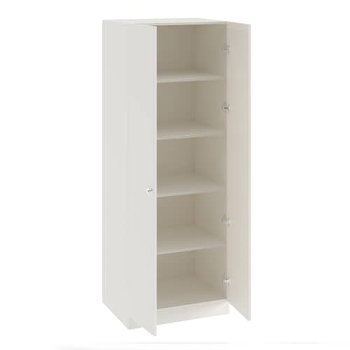 Fanciable Engineering Wood 2 Door Wardrobe Almirah for Clothes (White)