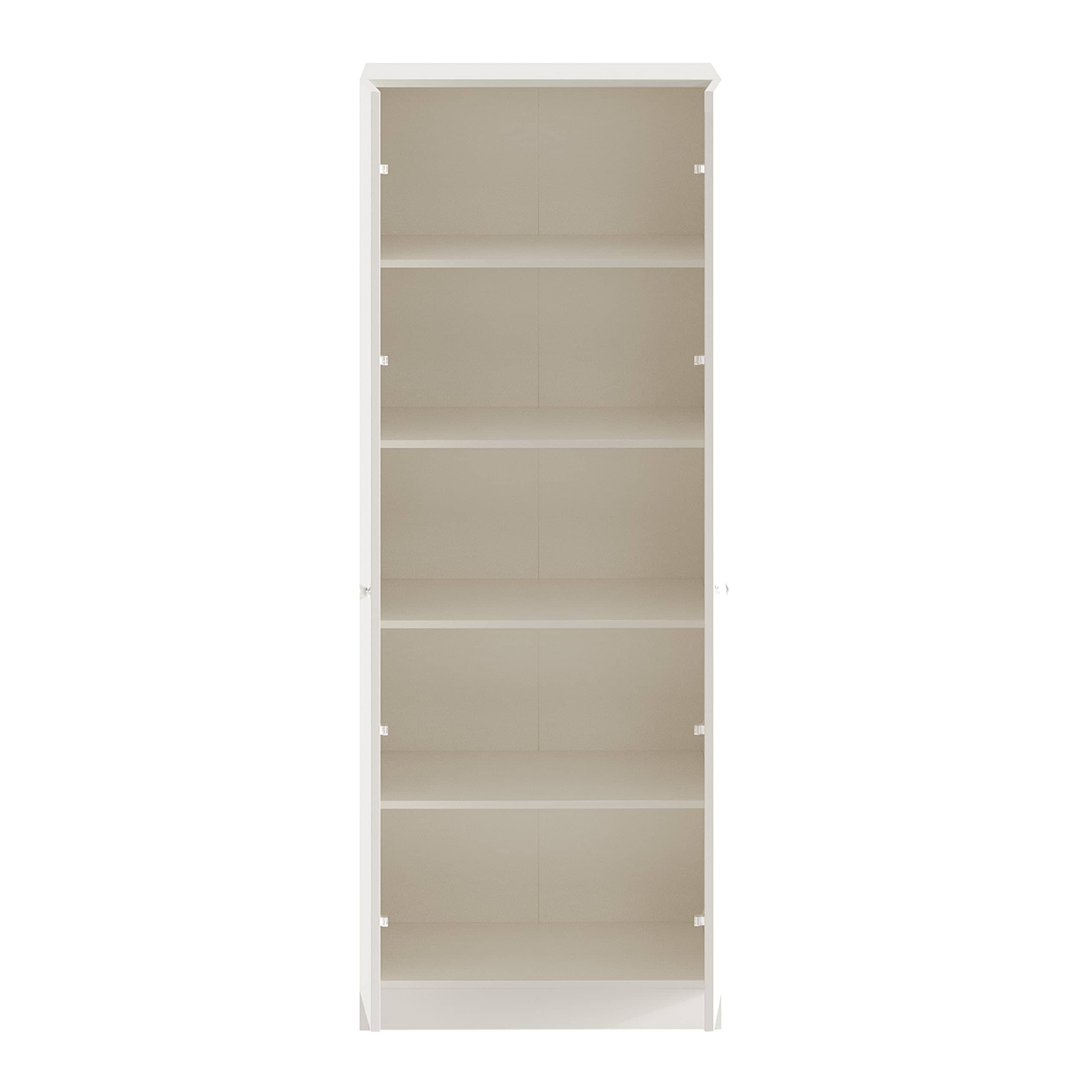 Fanciable Engineering Wood 2 Door Wardrobe Almirah for Clothes (White)