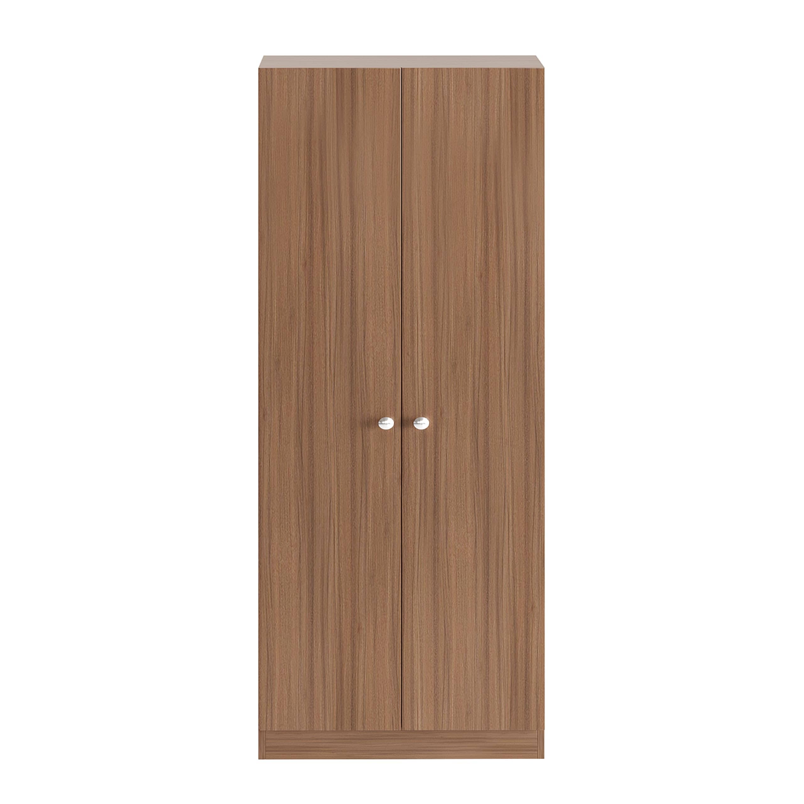 Fanciable Engineering Wood 2 Door Wardrobe Almirah for Clothes (Exotic Teak)