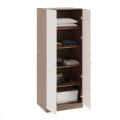 Fanciable Engineering Wood 2 Door Wardrobe Almirah for Clothes (Exotic Teak & White) - top_view